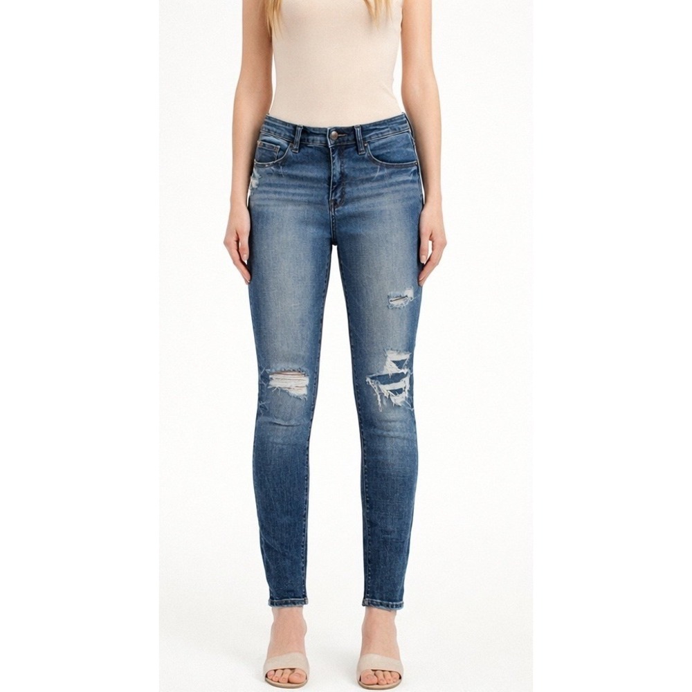 BKE Payton Universal Fit Mid Rise Jeans Women's Grunge Streetwear *SZ 32 x 27